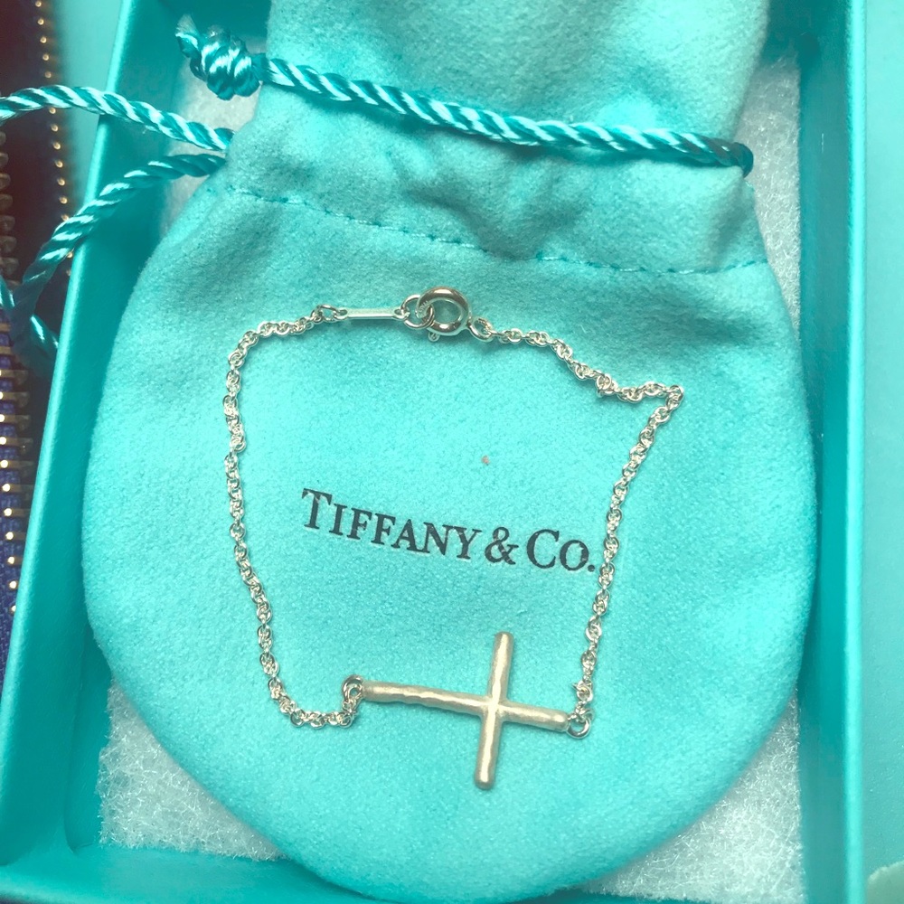 Tiffany & Co. sterling silver cross bracelet